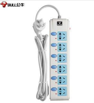 公牛（BULL）獨立開關 超功率過載保護電源插座接線板 插線板拖線板插排 3米 GN-313